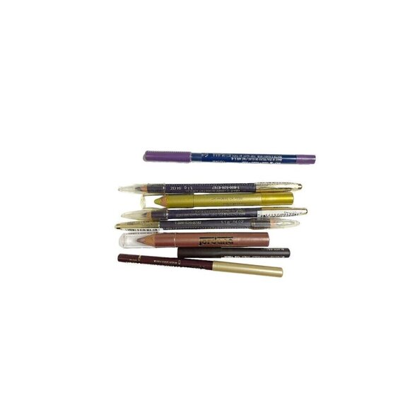 Max Factor Covergirl Set of 8 Eyeliner Pencils Gold Purple Brown NEW - Picture 3 of 4